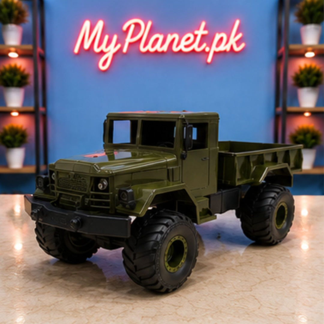 1:16 Scale Camo Green Rechargeable Remote Controlled Military Truck
