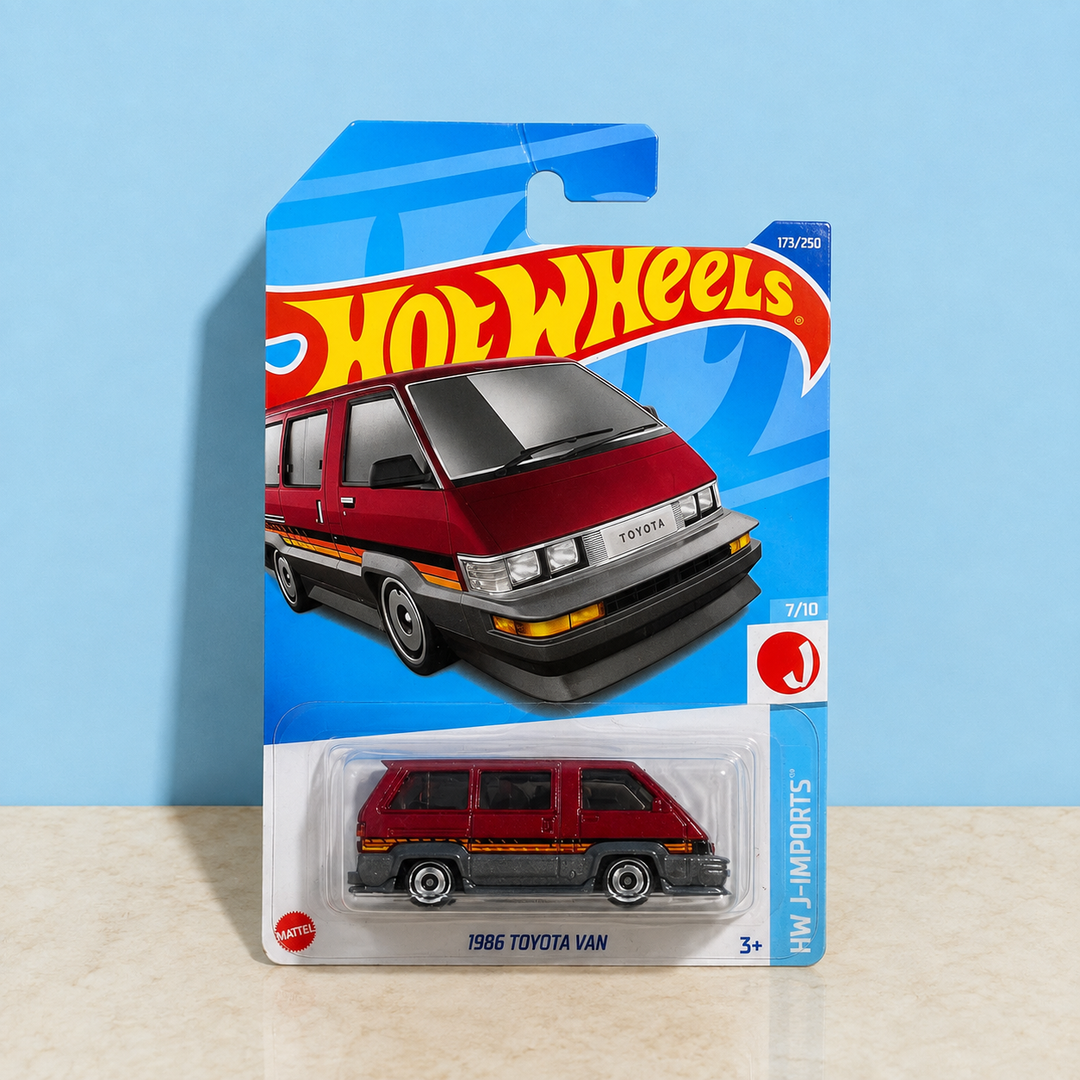 Hot Wheels 1986 Toyota Van made in Malaysia collectible toy car
