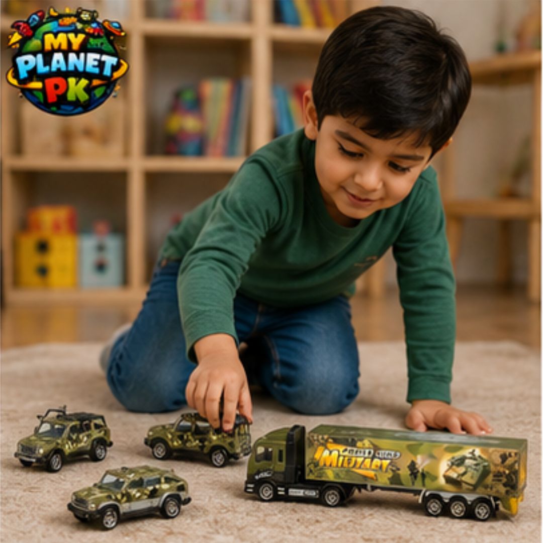 Power King Military Die-Cast Vehicle Set