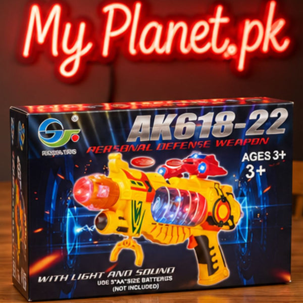 AK618-2 Light & Sound Space Blaster Toy Gun
