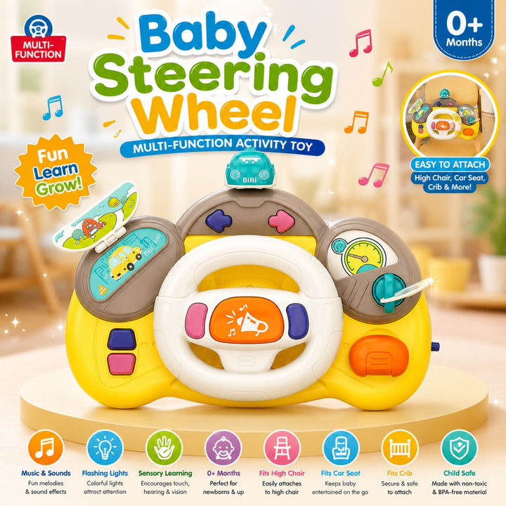 Baby Steering Wheel Multi-Function Activity Toy
