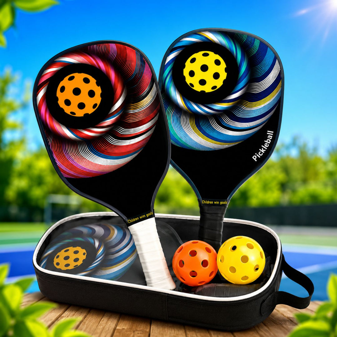 Pickleball Paddle Set with Balls