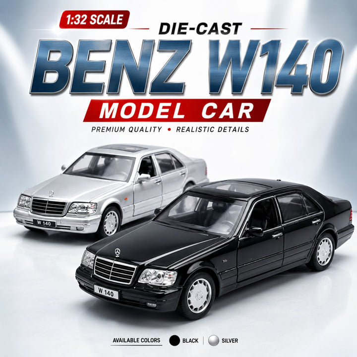 Mercedes-Benz W140 Die-Cast Model Car 1:32 Scale