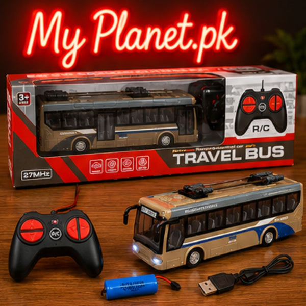 Rechargeable Remote Control City Travel Bus