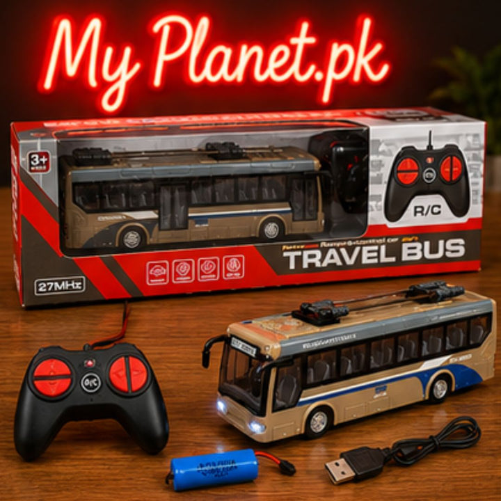 Rechargeable Remote Control City Travel Bus