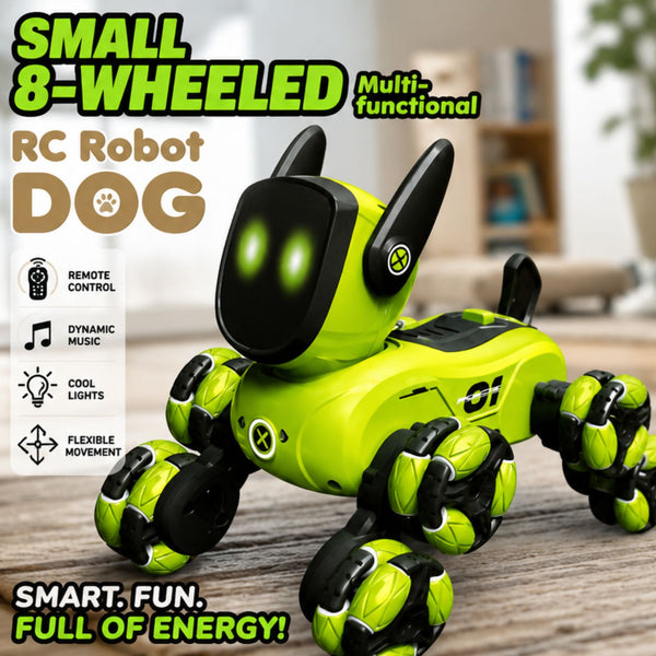 8-Wheeled Multi-Functional RC Robot Dog