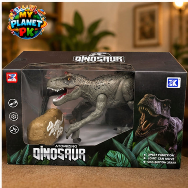 Atomizing Dinosaur Toy with Spray, Lights and Sound