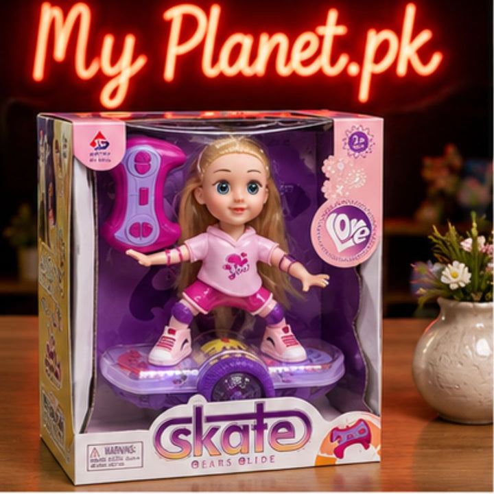 Remote Control Skate Doll with LED Lights &amp; Music