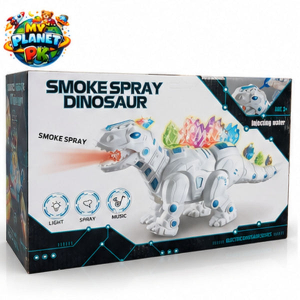 Smoke Spray Dinosaur Toy with Lights & Walking Action
