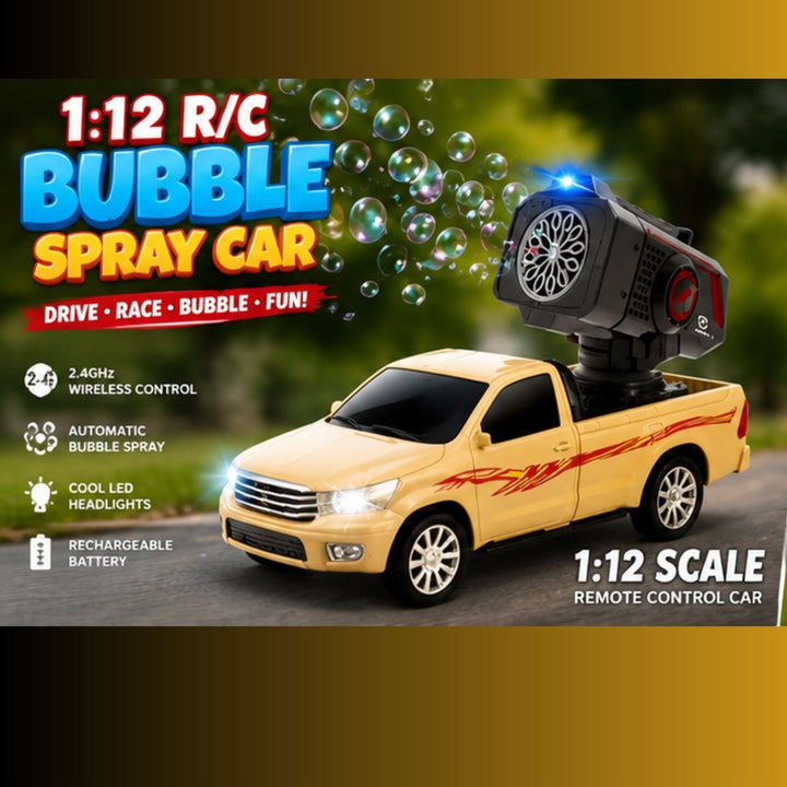 RC Bubble Spray Pickup Truck 1:12 Scale
