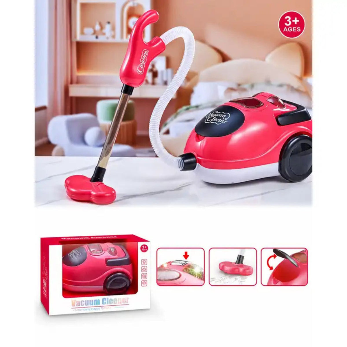 𝗞𝗶𝗱𝘀 𝗠𝗶𝗻𝗶 𝗩𝗮𝗰𝘂𝘂𝗺 𝗖𝗹𝗲𝗮𝗻𝗲𝗿 𝗧𝗼𝘆 – 𝗥𝗲𝗮𝗹𝗶𝘀𝘁𝗶𝗰 𝗣𝗿𝗲𝘁𝗲𝗻𝗱 𝗣𝗹𝗮𝘆 𝗖𝗹𝗲𝗮𝗻𝗶𝗻𝗴 𝗦𝗲𝘁