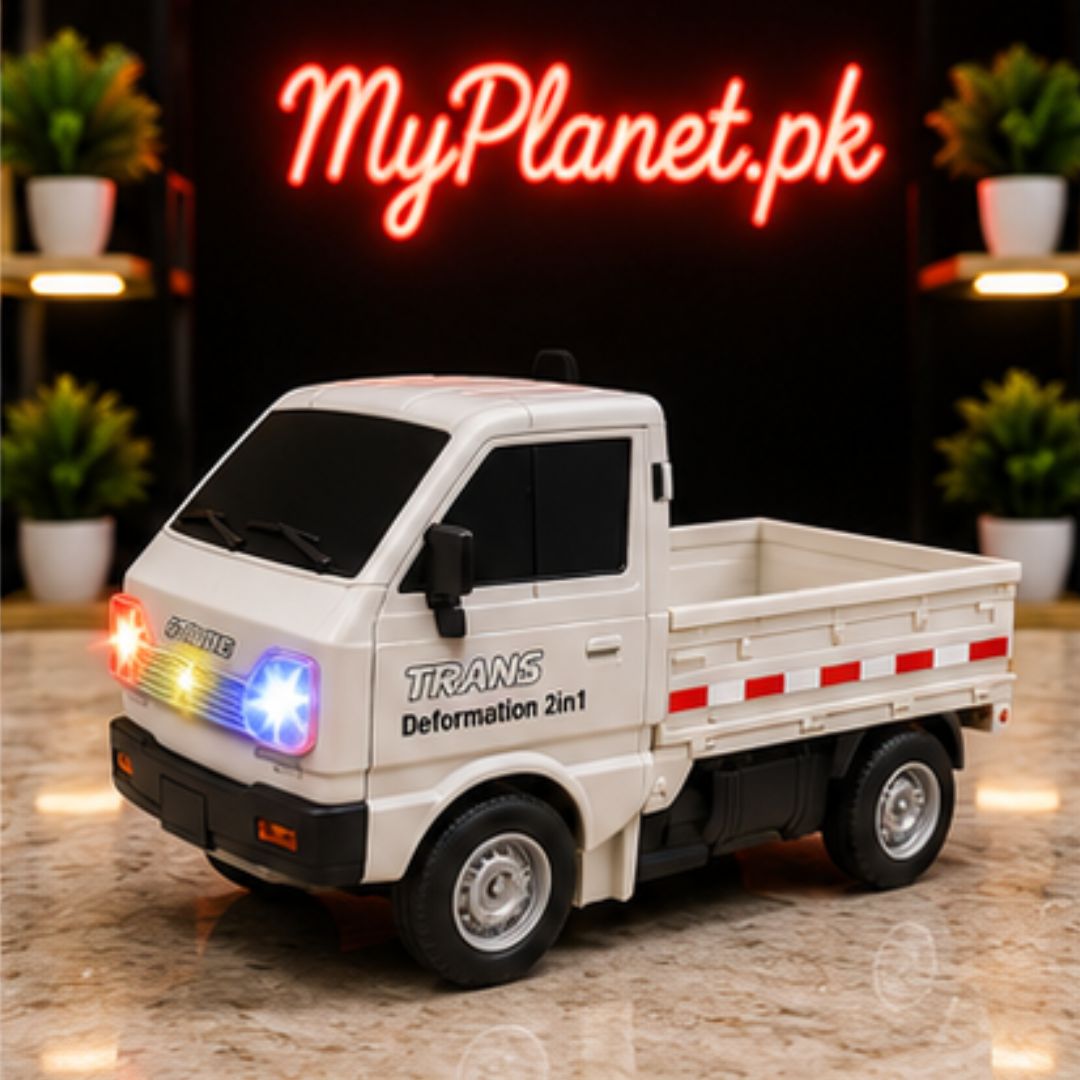 2-in-1 Cargo Truck Auto Transform Robot Toy