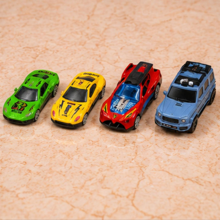 2-in-1 SUV Ejection Folding Car with 73CM Track &amp; 4 Alloy Cars