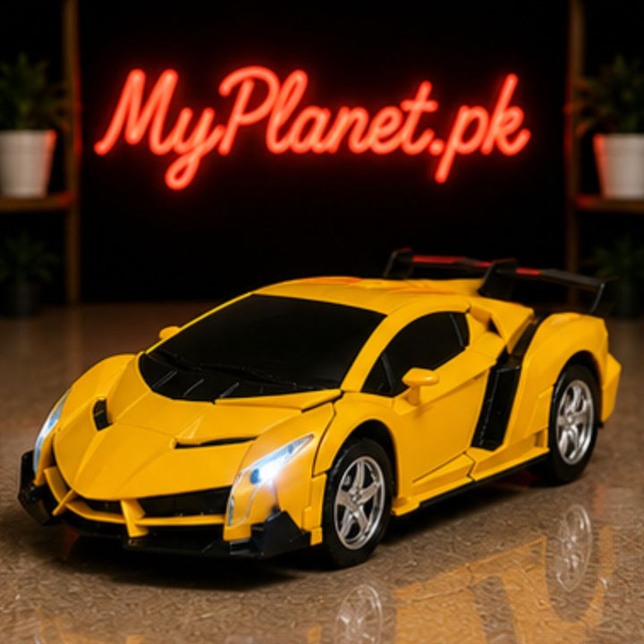 2.4GHz Remote Control Transforming Robot Sports Car