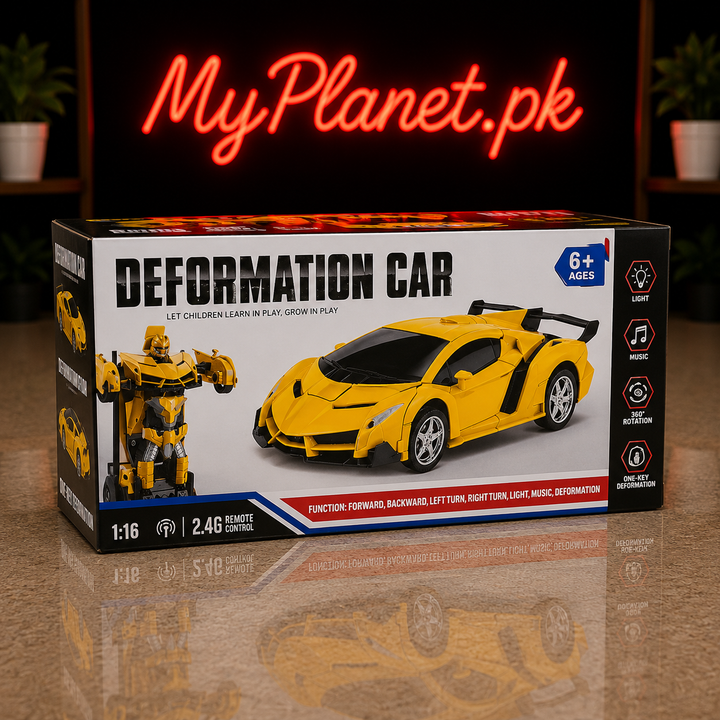2.4GHz Remote Control Transforming Robot Sports Car