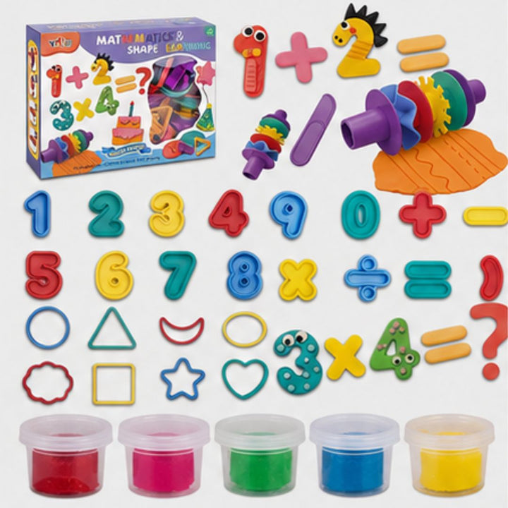 Mathematics &amp; Shape Learning Color Dough Set