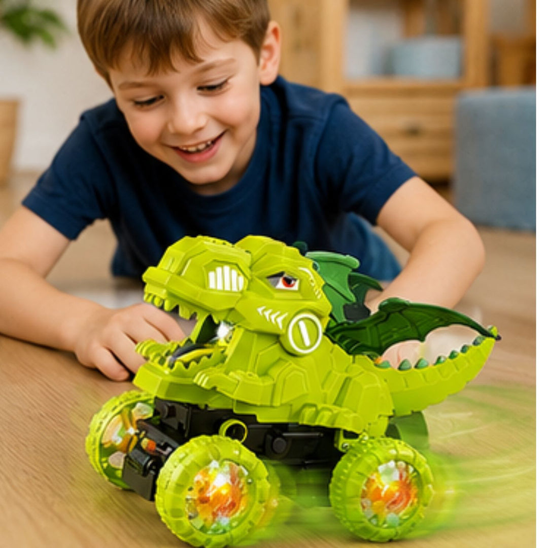 Electric Spinning Dinosaur Stunt 360° Rotate Toy