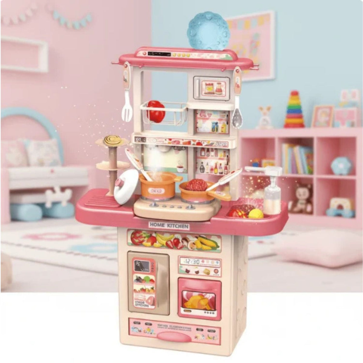 𝗞𝗶𝗱𝘀 𝗞𝗶𝘁𝗰𝗵𝗲𝗻 𝗣𝗹𝗮𝘆 𝗦𝗲𝘁  𝟲𝟱-𝗣𝗶𝗲𝗰𝗲 𝗣𝗿𝗲𝘁𝗲𝗻𝗱 𝗣𝗹𝗮𝘆 𝗖𝗼𝗼𝗸𝗶𝗻𝗴 𝗦𝗲𝘁 𝘄𝗶𝘁𝗵 𝗣𝗼𝘁𝘀, 𝗣𝗮𝗻𝘀 & 𝗔𝗰𝗰𝗲𝘀𝘀𝗼𝗿𝗶𝗲𝘀