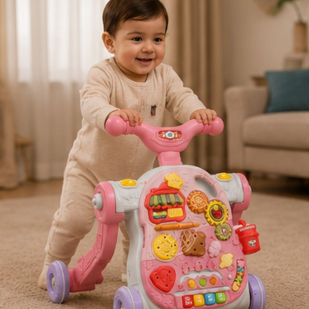 5-in-1 Multifunction Baby Walker &amp; Activity Table