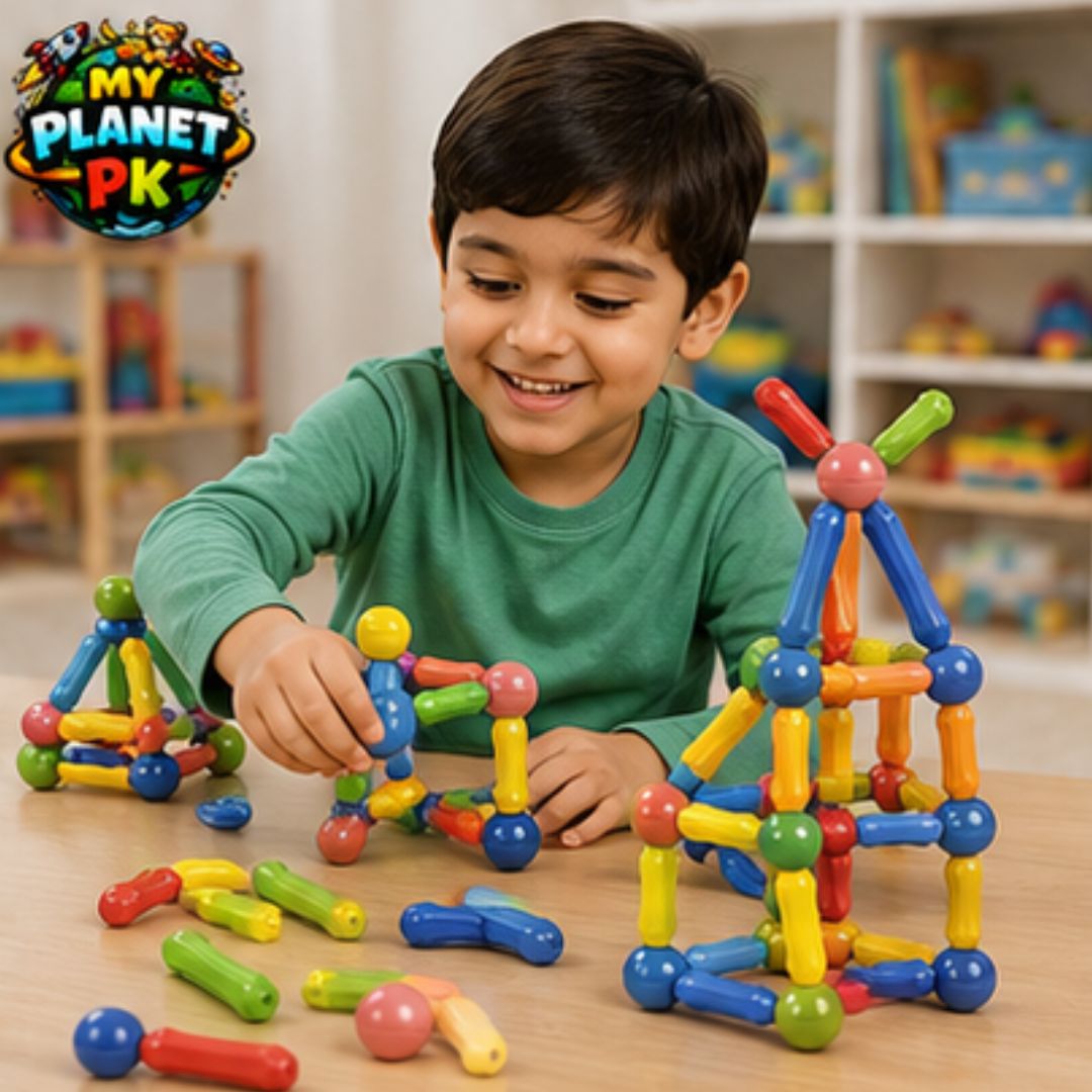 Magnetic Building Blocks Construction Set (64 PCS)