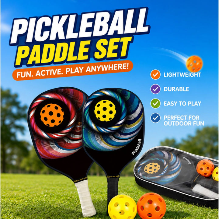 Pickleball Paddle Set with Balls