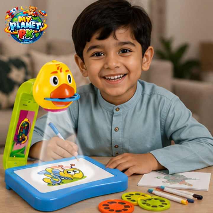 Kids Projector Painting Drawing Board with 21 Patterns