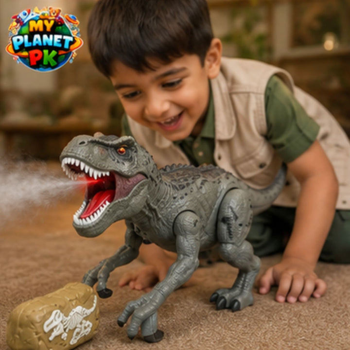 Atomizing Dinosaur Toy with Spray, Lights and Sound