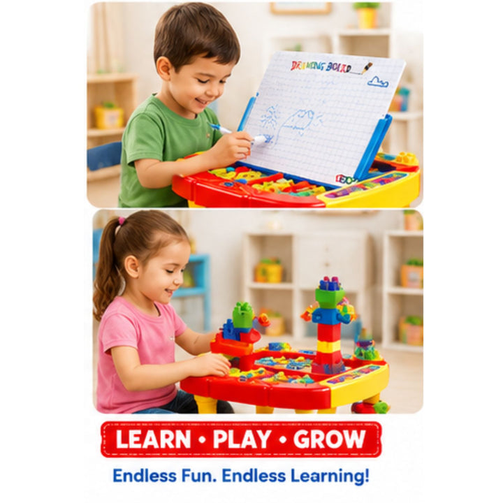 3-in-1 Magnetic Drawing Blocks Board