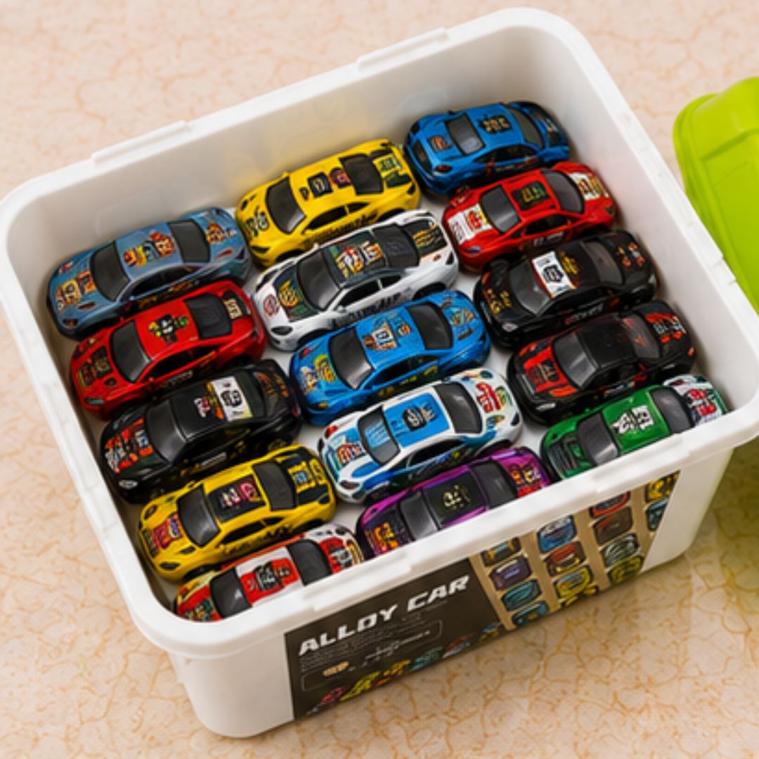 30 Mini Alloy Die-Cast Cars Storage Box Set &amp; Carry Case