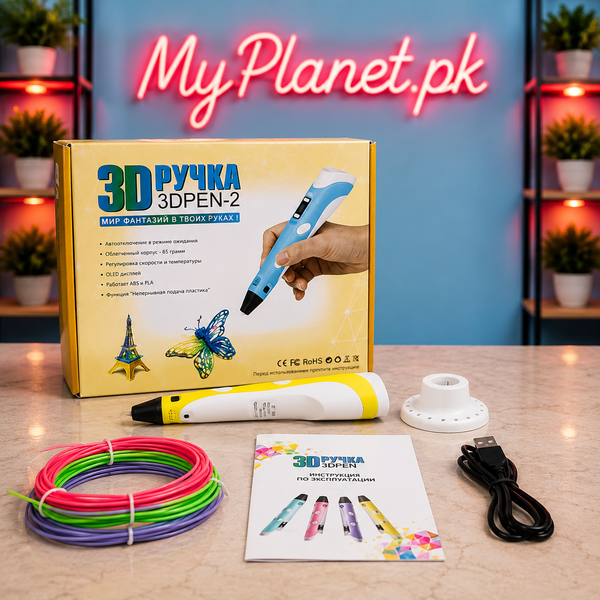 3D Printing Pen with LED Display & Filament Kit