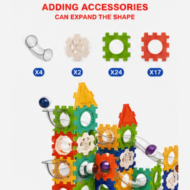 Variable Orbit Plastic Ball Run 47 PCS Extension Set