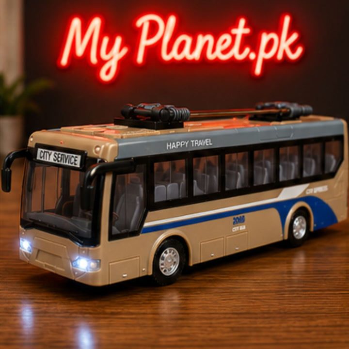 Rechargeable Remote Control City Travel Bus