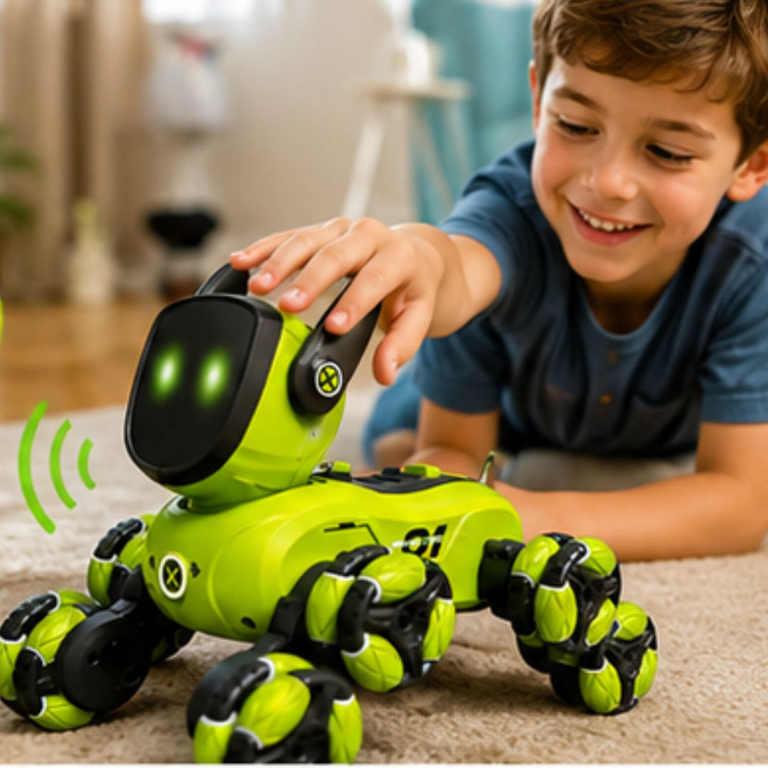 8-Wheeled Multi-Functional RC Robot Dog