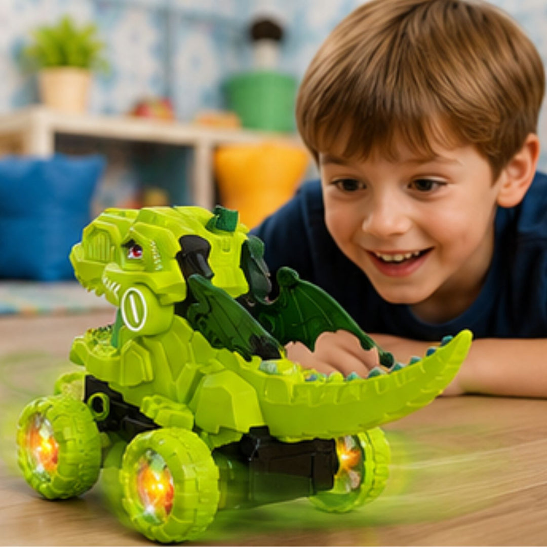 Electric Spinning Dinosaur Stunt 360° Rotate Toy