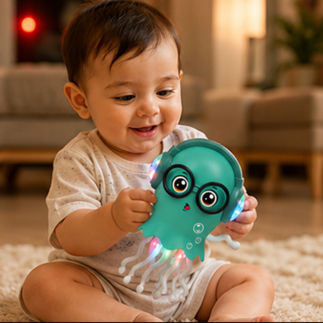 Dancing Jellyfish Toy with Music, Lights &amp; Bump &amp; Go Action