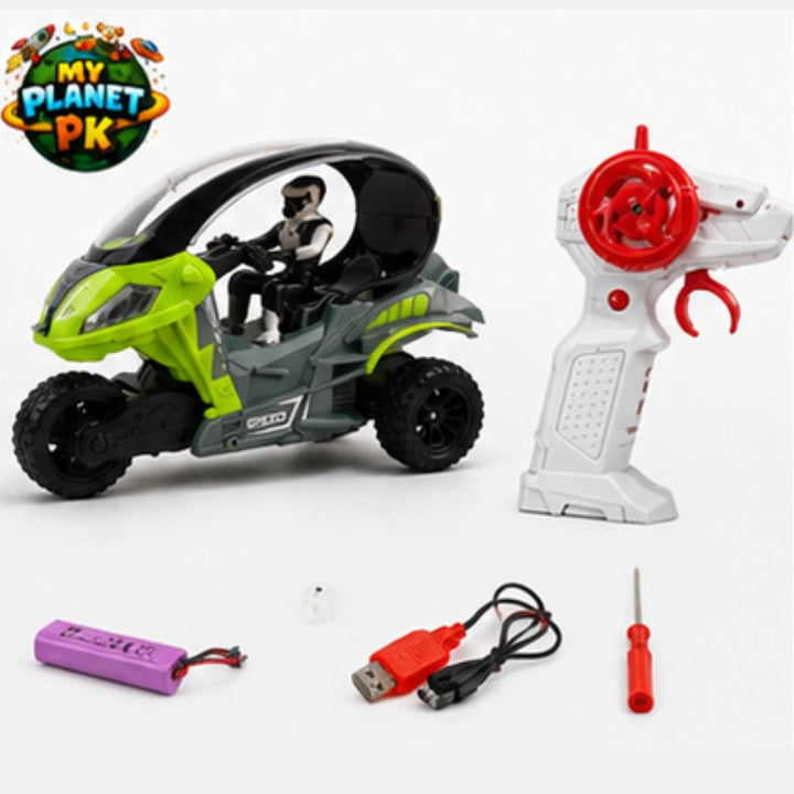 Rechargeable RC Tricycle Car with Spray &amp; Lights (2.4GHz )