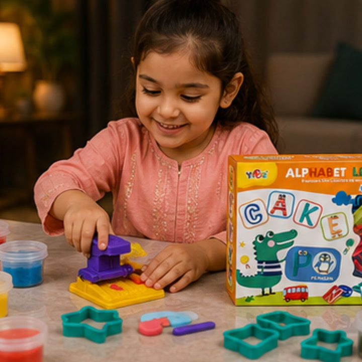 Alphabet Learning Color Dough Set