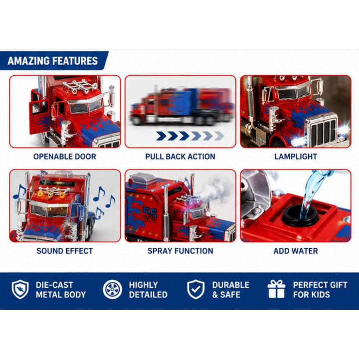 Transformers Die-Cast Truck with Spray Mist Function