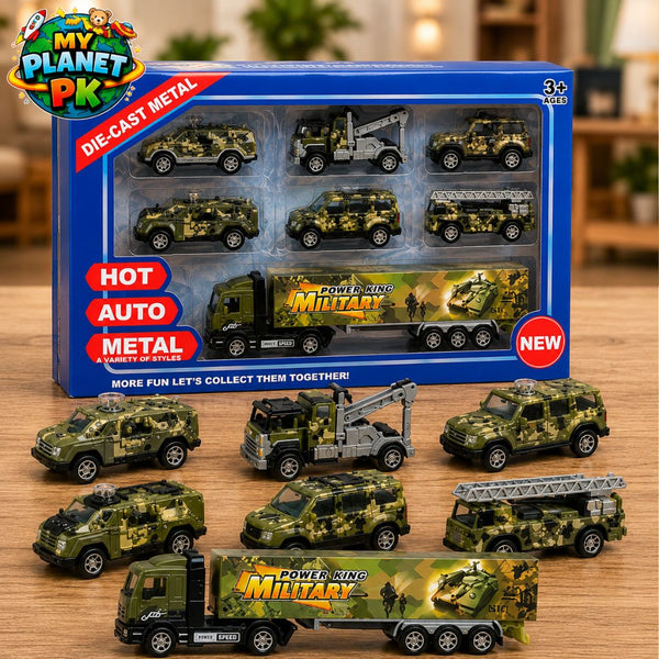 Power King Military Die-Cast Vehicle Set
