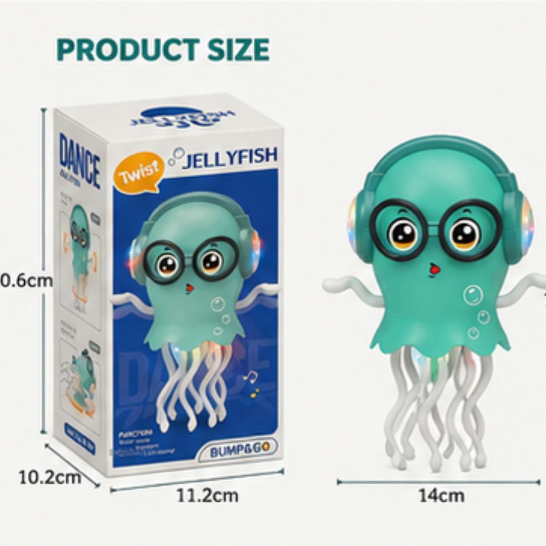 Dancing Jellyfish Toy with Music, Lights &amp; Bump &amp; Go Action