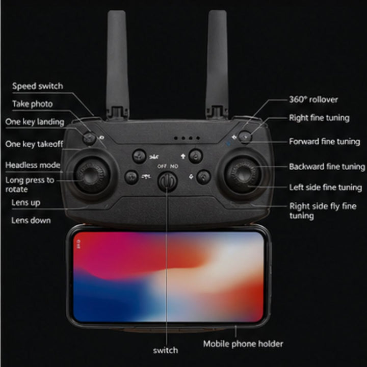E88 Pro Foldable HD Camera Drone with WiFi FPV Camera