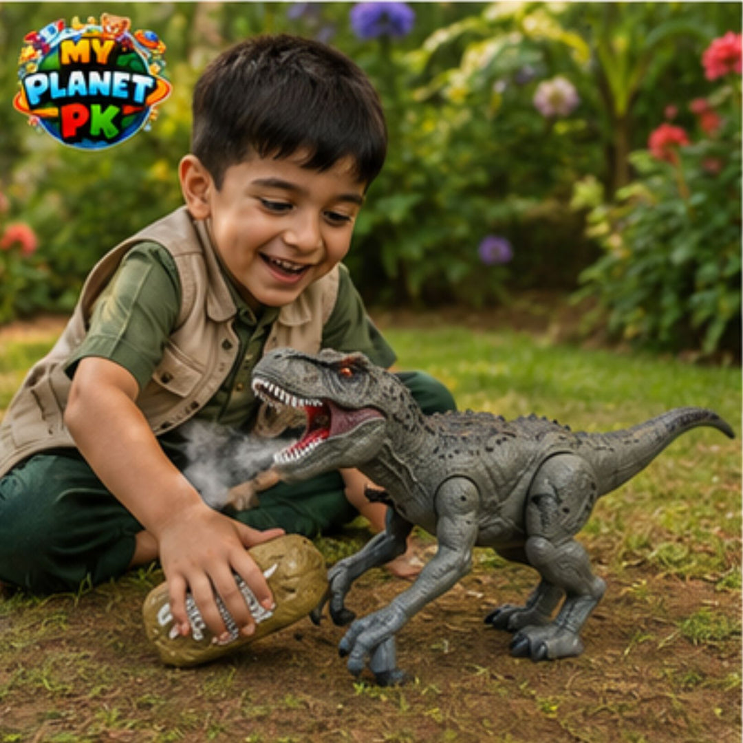 Atomizing Dinosaur Toy with Spray, Lights and Sound