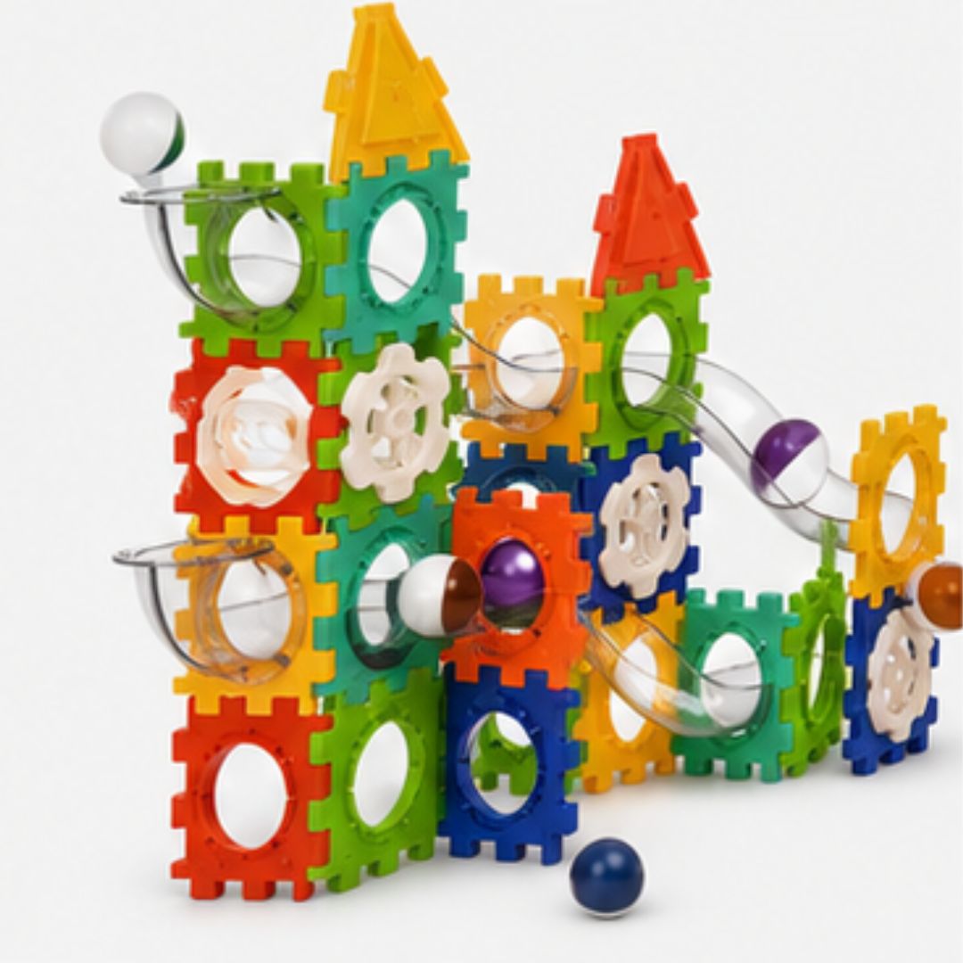 Variable Orbit Plastic Ball Run 47 PCS Extension Set