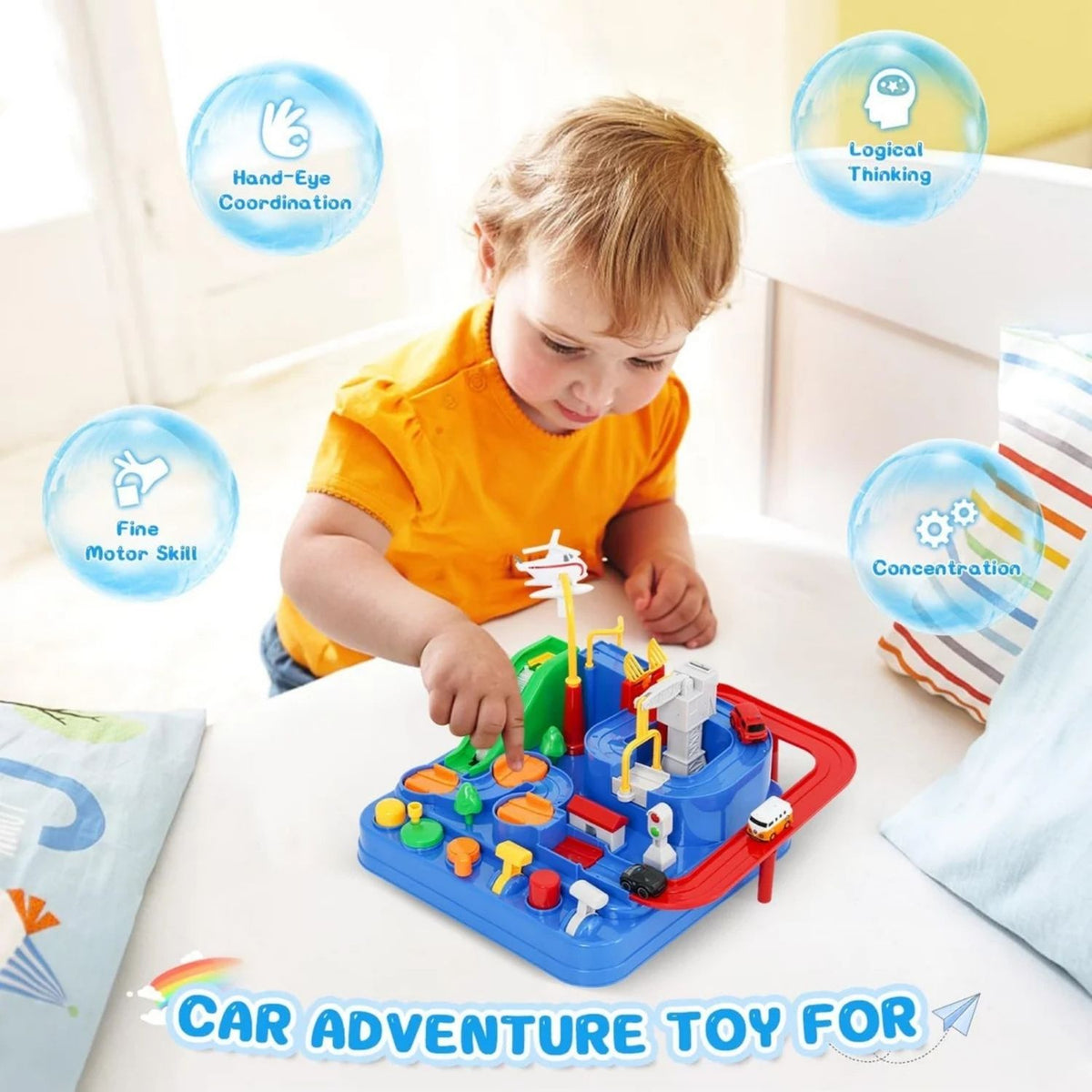 𝗖𝗮𝗿 𝗔𝗱𝘃𝗲𝗻𝘁𝘂𝗿𝗲 𝗣𝗮𝗿𝗸𝗶𝗻𝗴 𝗚𝗮𝗿𝗮𝗴𝗲 𝗧𝗿𝗮𝗰𝗸 𝗦𝗲𝘁 – 𝗡𝗼-𝗕𝗮𝘁𝘁𝗲𝗿𝘆 𝗠𝗲𝗰𝗵𝗮𝗻𝗶𝗰𝗮𝗹 𝗖𝗮𝗿 𝗣𝗹𝗮𝘆𝘀𝗲𝘁