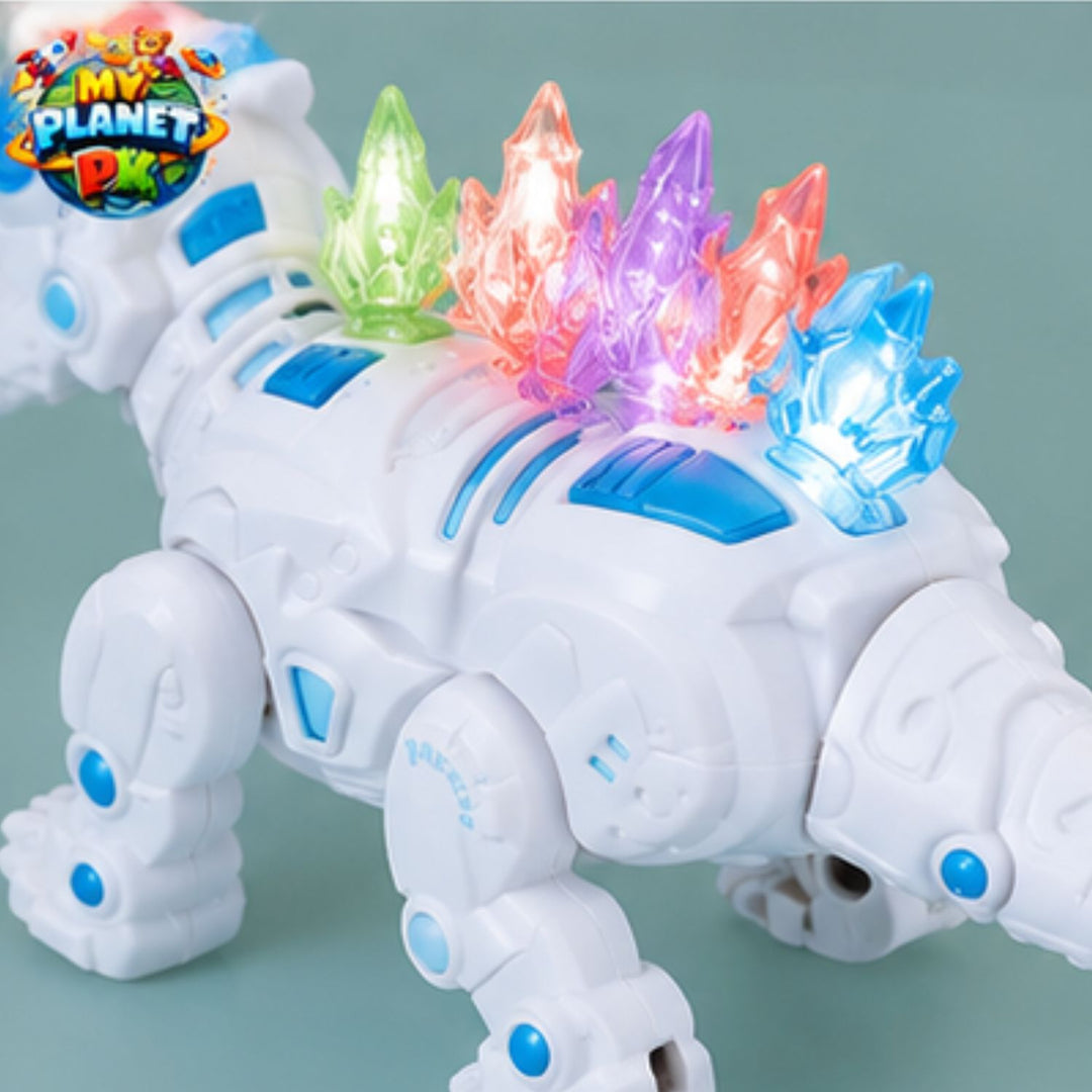 Smoke Spray Dinosaur Toy with Lights &amp; Walking Action
