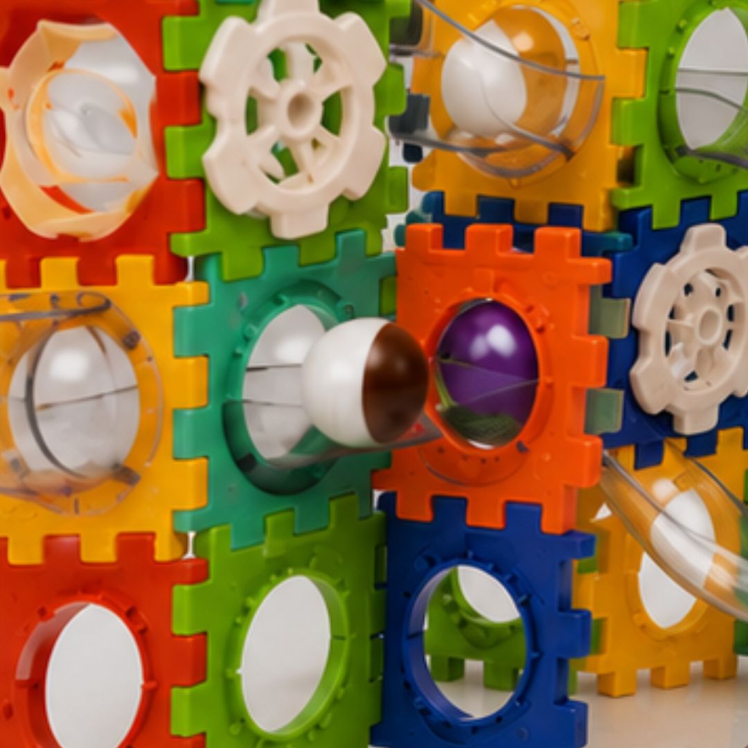 Variable Orbit Plastic Ball Run 47 PCS Extension Set