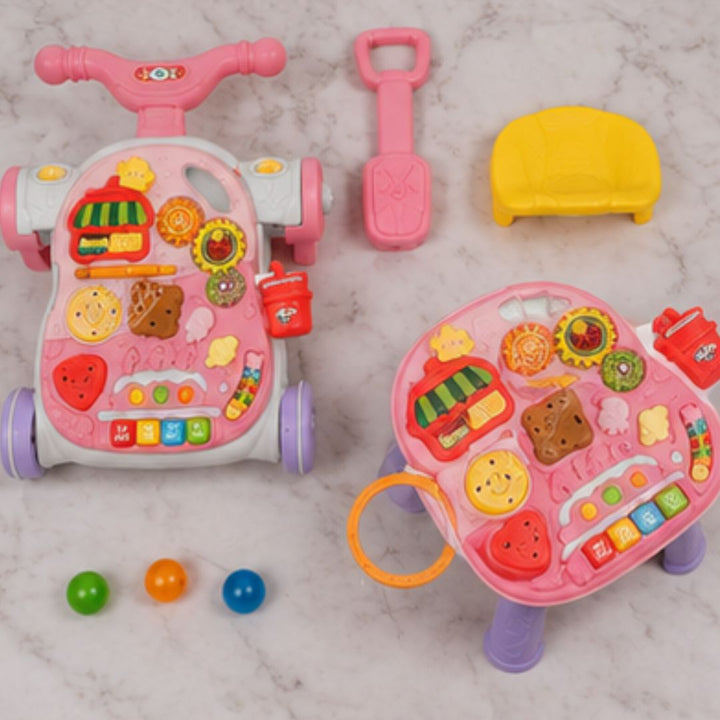 5-in-1 Multifunction Baby Walker &amp; Activity Table