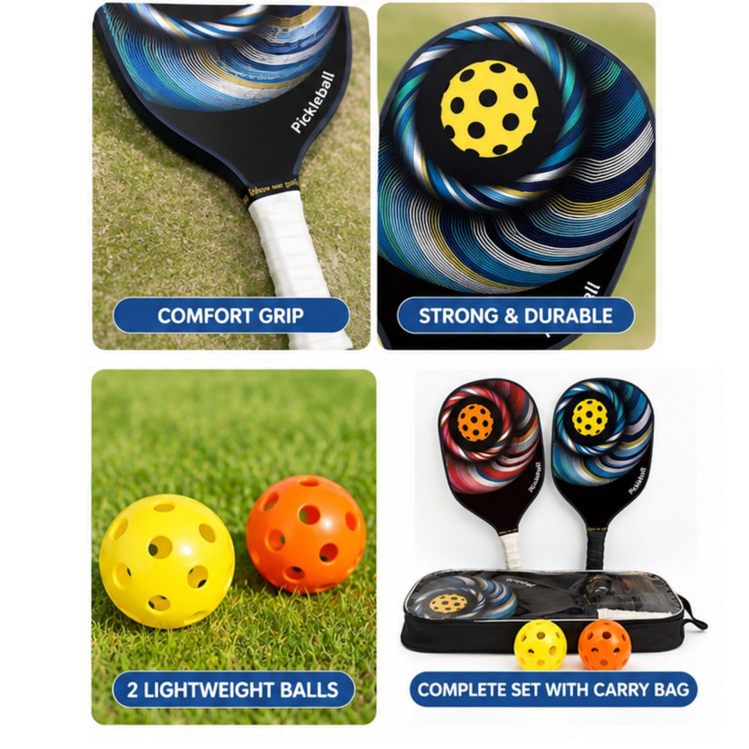 Pickleball Paddle Set with Balls