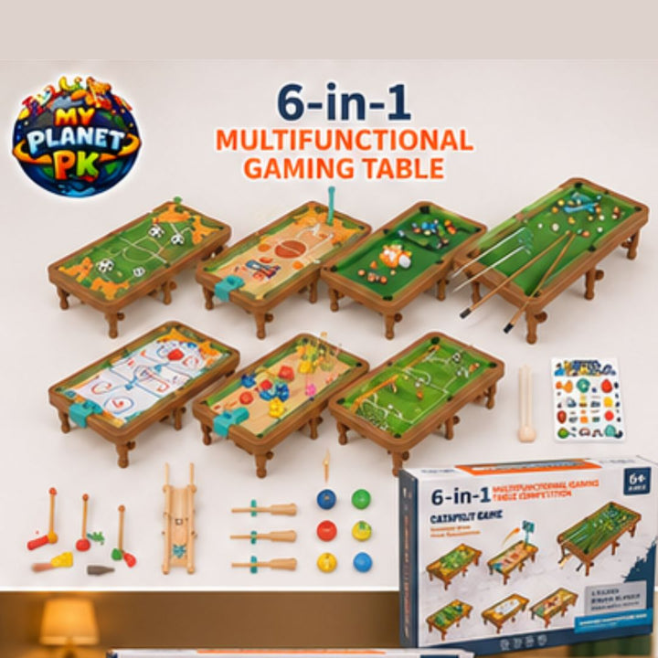 6-in-1 Multifunctional Gaming Table Competition for Kids