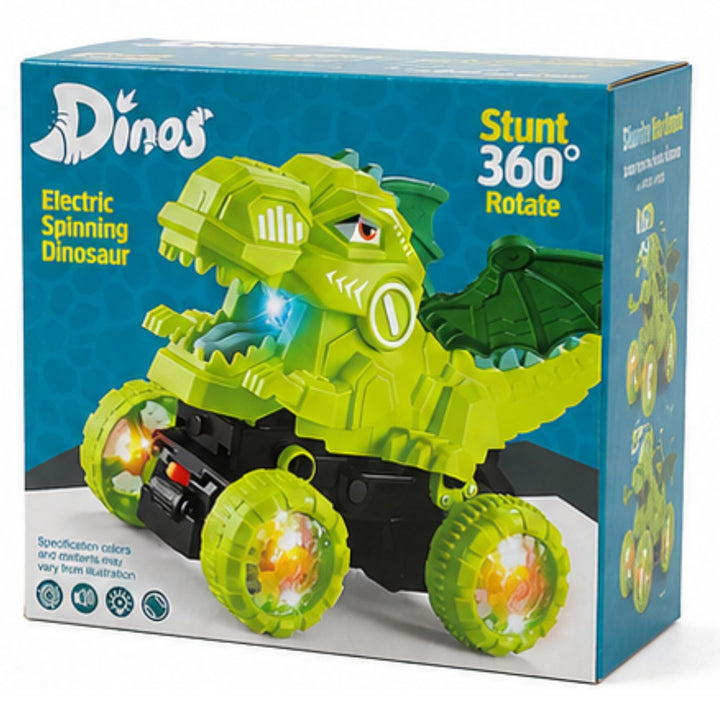 Electric Spinning Dinosaur Stunt 360° Rotate Toy